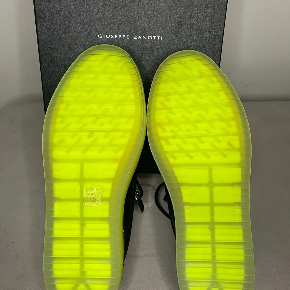 giuseppe zanotti black and yellow sneakers - Picture 7 of 7